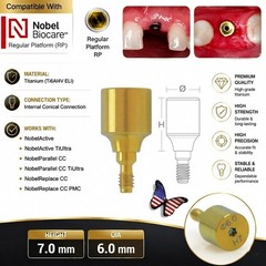 US Nobel Active Nobel Parallel CC Healing Abutment Compatible Conical Connection