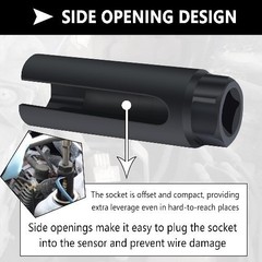 Sensor Socket, 7/8 inch O2 Sensor Socket for Automotive Replaceme Color: Small