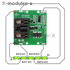 5S 21V 20A Li-ion Battery Protection Board module Fit for Wrench Power Tools