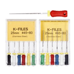 10-100Packs Dental Endo Files K-FILES Stainless Steel Hand Use 21 25 31 mm