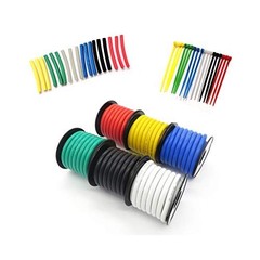 18 AWG Silicone Hook-Up Wire Kit – 50ft Spool, 6 Colors, Flexible Tinned Copper