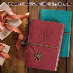 Leather Journal Refillable, MALEDEN Premium Spiral Notebook Classic Binder
