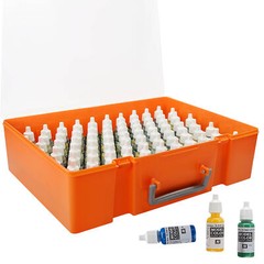Model Paint Organizer Pigment Bottle Storage Suitcase Holds 88pcs Bottles