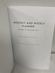 Punch Studio 12 Months Green Floral 2025 Planner Monthly & Weekly Planner