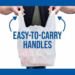 T-Shirt Carry-Out Bags 11.5″ x 6.5″ x 22″ (1,000 ct)