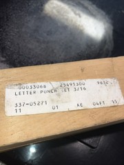 Vintage Young Brothers Steel Stamps Machine Made 3/16″ Letters Hand Stamps