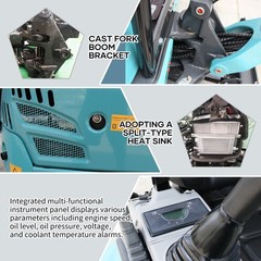 FREE SHIP 2.5Ton Mini Excavator KUBOTA D902 Diesel Side Swing Expand Track Pilot