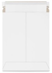 10 – 9.75″ x 12.25″ White Rigid Photo Mailers Self Seal Stayflats