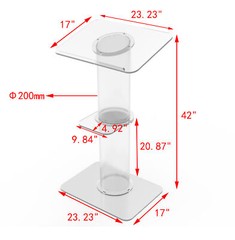 Clear Church Pulpit Event Lectern Plexiglass Acrylic Debate Podium School