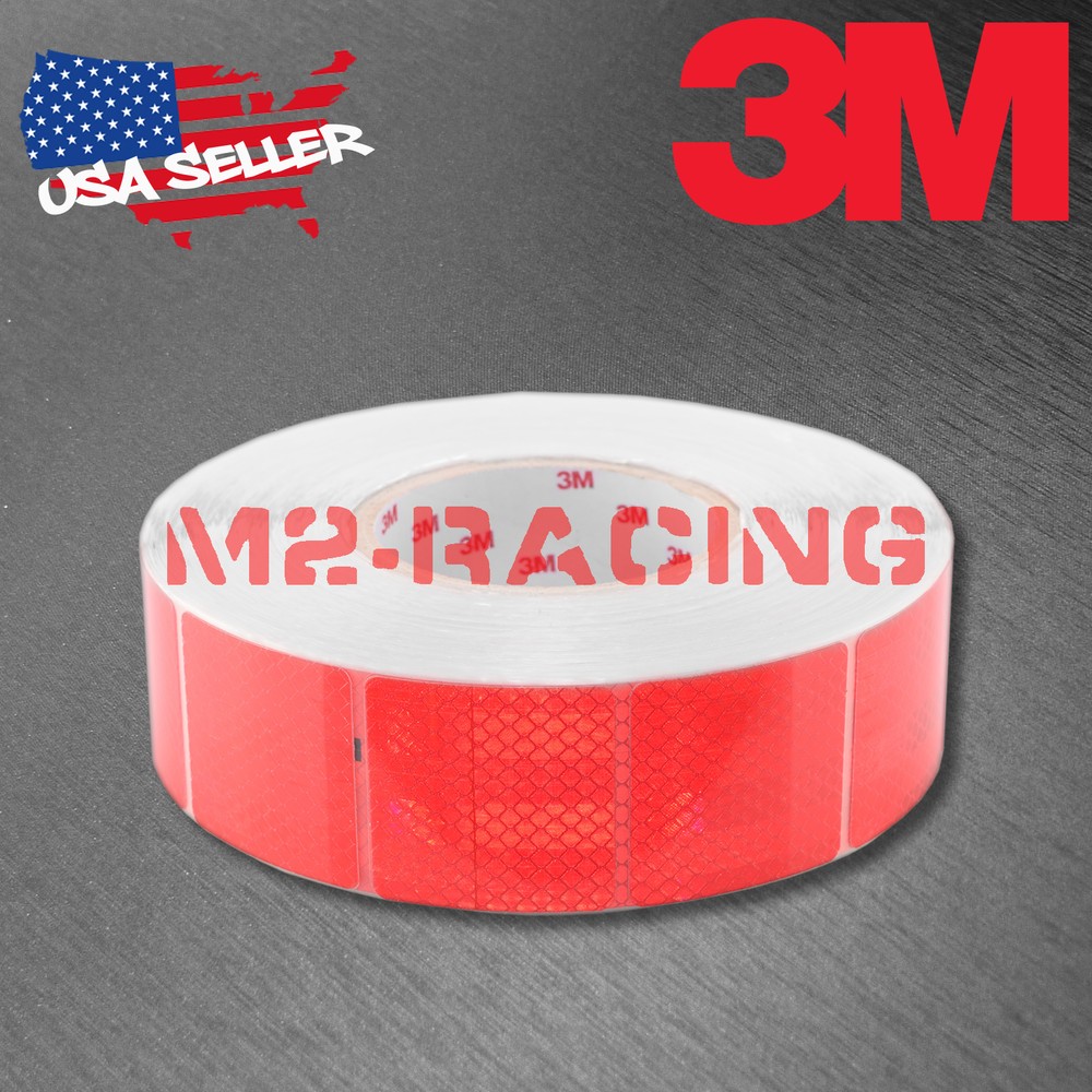 3M Diamond Grade Red Conspicuity Tape 2″ x 2″ CE Approved Reflective Safety