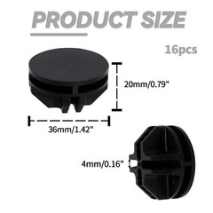 16 Pcs Black Plastic Connector Wire Grid Cube Connector For Modular Closet Stora