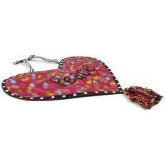 Demdaco Colorful Peace Heart Mesh Door Hanger, Aluminum, 22″x26″H