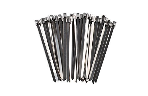888103 50pack 5 Inch Stainless Steel 200lb Test Cable Ties 5inch 50 Pieces