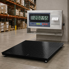 10000 lb Industrial Floor Scale w/ Label Printing Indicator 48″x48″ Pallet Scale