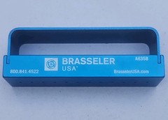 Brasseler USA A635B Blue Aluminum Bur Block 8FG 4RA Dental Organizer