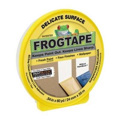 FrogTape Delicate Surface Painters Tape: 0.94 in. x 60 yds. (Yellow)