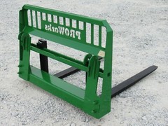 48″ 4,000 Pound Pallet Fork Attachment Fits John Deere Tractor Loader Hook Pin