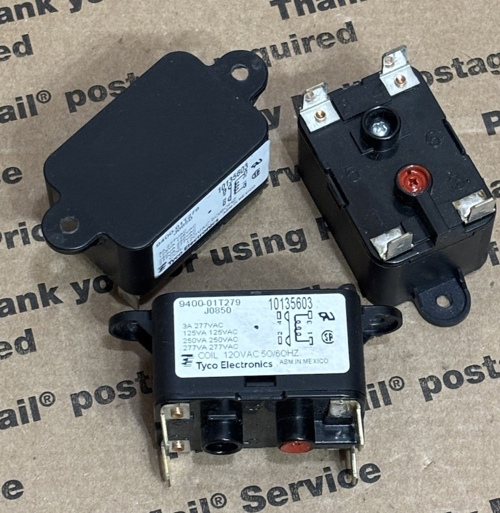 Tyco 9400-01T279 Fan Relay Goodman Amana 10135603 – Coil 120vac 🔥Used 4 Weeks