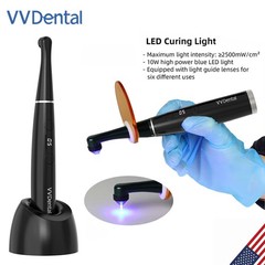 Dental Wireless Cordless LED Cure Curing Light Lamp 2500mw 10W Tool Resin Cure