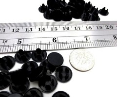 1/4″ Sheet Metal Hole Plug Nylon Panel Plug Flush Flat Top Black For 1/4″ Hole