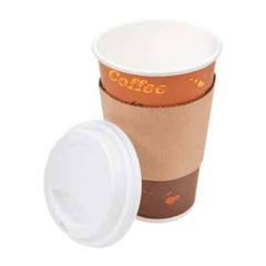 Karat 16oz Paper Hot Cups – Coffee (90mm) – 1,000 ct, C-K516
