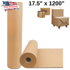 17.5″ x 1200” Brown Kraft Paper 30 lb Basis Weight Roll Packaging Shipping NEW*