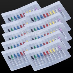 10 Packs Dental Barbed Broaches 25mm Medical Stainless Steel Root Canal Files