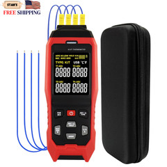 Thermocouple Thermometer Temperature Data Logger 4-Channel K/J/T Type Thermomete