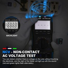 Digital Multimeter AC/DC Current Voltage Autorange TRMS Amp Ohm Meter 6000Counts