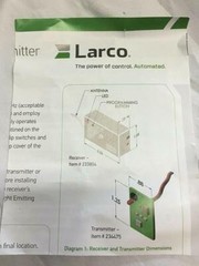 Larco 433 MHz Ultra-Small Replacement With Push-on Terminals 234475 New
