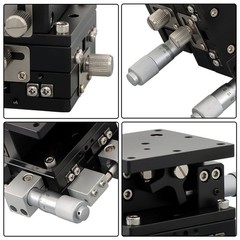 1×60×60mm XYZ 3 Axis Linear Stage Trimming Platform Bearing Tuning Sliding Table
