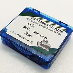 80Pcs Dental Orthodontic Sgl Buccal Tubes 1st Molar Tube Roth .022 Bonding CE