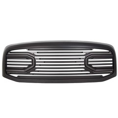 Front Bumper Grille 2006-2009 Dodge RAM 2500 3500 Big Horn W/O Light Matt Black