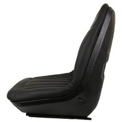 6669135 One New Black Vinyl Seat with Slide Tracks Fits Bobcat Models A220 A300