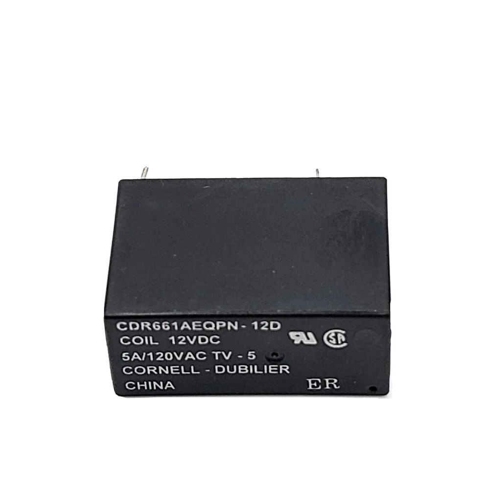 CDE 12V DC 5Amp 120VAC TV-5 Relay DPST 4-pin 29mm x 20mm (1.15″ x .80″)