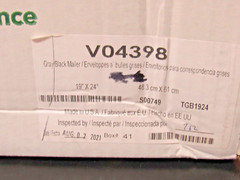 25 Gray 19×24 Poly Mailers Envelopes Shipping Bags Ship 2.5 mil by Veritiv