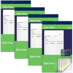 4Pack Sales Order Book 2-Part Carbonless Receipt Book Carbon Copy Small Business