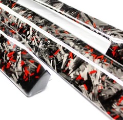 DIY FORGED CARBON FIBER KIT 120 GRAMS OF REAL CARBON FIBER WITH RED FIBERGLASS