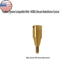 Locator Abutment for Nobel Active Biocare Conical Connection NP/RP 1-5mm Height