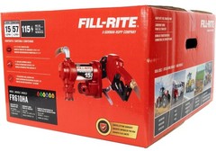 Fill-Rite FR610H 115V 15-GPM Fuel Transfer Pump w/ Hose & Nozzle/Gas, Diesel,E15