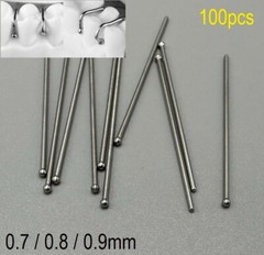 10Pcs Dental Ball Retainer J Clasp Oblique Clasps Bars Y-Type Scheu Style 0.7/8