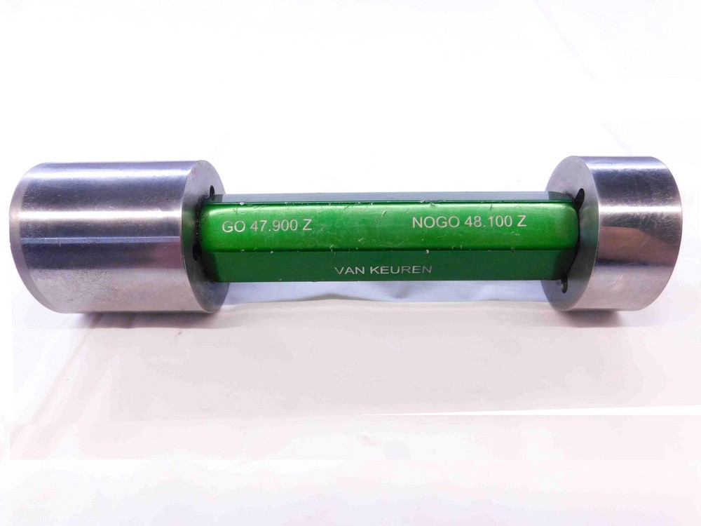 47.900 & 48.100 CL Z mm PIN PLUG GAGE GO NOGO 48.000 -.100 48 1.8858 47.90 48.10