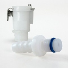 Vacuum Fittings Quick-Disconnect 1/4 Inch Barbed Male to Threaded Female 1 Set