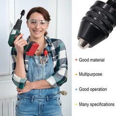 4Pcs 1/4″Hex Shank Keyless Drill Chuck Adapter Bit Quick Change Converter Driver