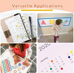 4500 Pcs Small Colored Dot Stickers 1/4 inch – Round inch, 0.25 Inch