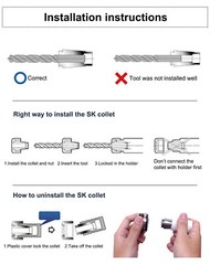SK Collet Set SK10 SK16 SK20 SK25 Spring Collet Chuck SK Collet for CNC