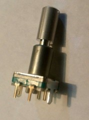 Alps Rotary Encoder w/ Momentary Switch – 30 Detents / 360 Degrees – PC Board