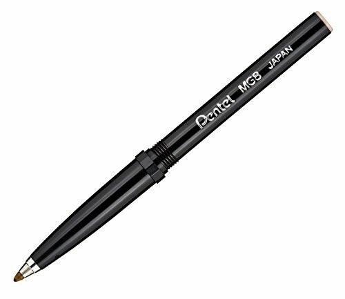 Pentel Cushion Ball Tip Roller Pen Refill, Black (Choose Pack Size) MG8-A