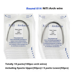 Dental Orthodontic Arch Wire Rectangular Round Ligature Tie Elastic Rubber Bands