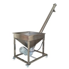 110V 1.1KW Spiral Powder Automatic Feeding Machine 100L Conveyor Height 1.7M